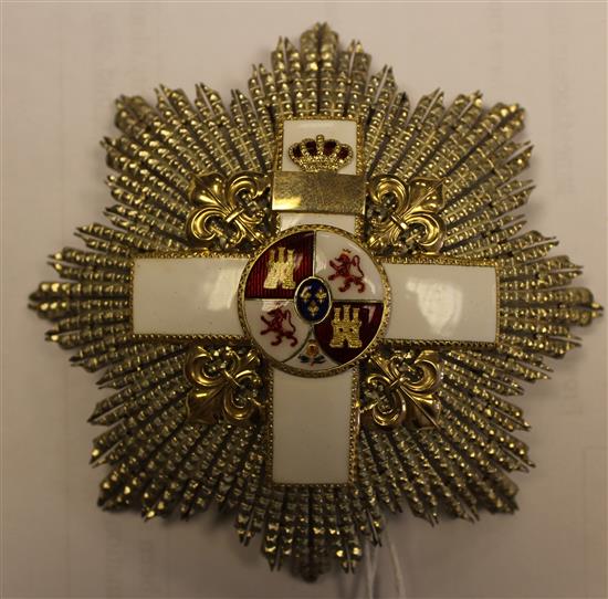 Spain. A Star of the Order of Military Merit, 22in.